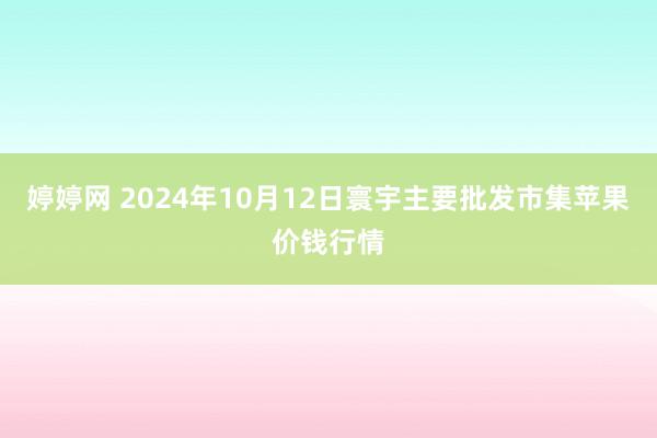 婷婷网 2024年10月12日寰宇主要批发市集苹果价钱行情