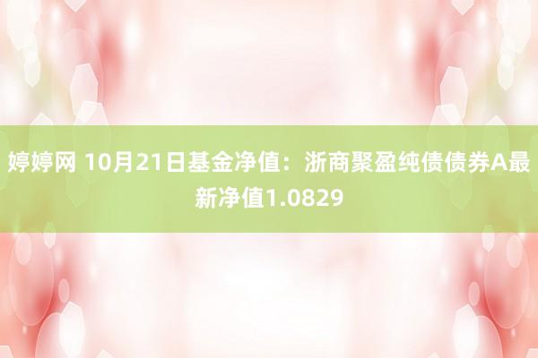 婷婷网 10月21日基金净值：浙商聚盈纯债债券A最新净值1.0829