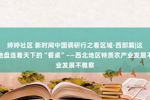 婷婷社区 新时间中国调研行之看区域·西部篇|这里的地盘连着天下的“餐桌”——西北地区特质农产业发展不雅察