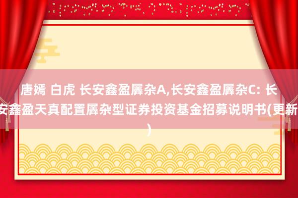 唐嫣 白虎 长安鑫盈羼杂A，长安鑫盈羼杂C: 长安鑫盈天真配置羼杂型证券投资基金招募说明书(更新)