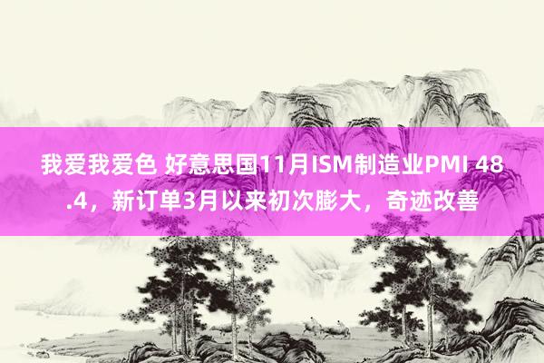 我爱我爱色 好意思国11月ISM制造业PMI 48.4，新订单3月以来初次膨大，奇迹改善