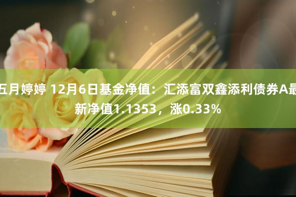 五月婷婷 12月6日基金净值：汇添富双鑫添利债券A最新净值1.1353，涨0.33%