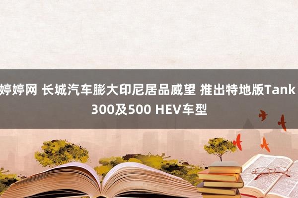 婷婷网 长城汽车膨大印尼居品威望 推出特地版Tank 300及500 HEV车型