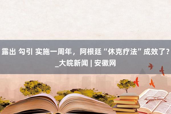 露出 勾引 实施一周年，阿根廷“休克疗法”成效了？_大皖新闻 | 安徽网