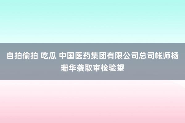 自拍偷拍 吃瓜 中国医药集团有限公司总司帐师杨珊华袭取审检验望